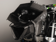 carbonin carbon fiber air intake and bracket 2024+ Kawasaki ZX6r
