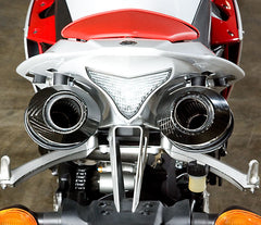 M4 Exhaust CAT Eliminator Slip-On with Carbon Fiber Canisters - YA9934