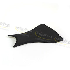 Alpha Racing Seat bench plate GRP white with rubber pad