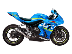 Spark SP-GSU8807T Spark Suzuki GSX-R 1000 "GP" Titanium Full Exhaust System (Evolution) (2017-2026 pictured on blue gsxr1000