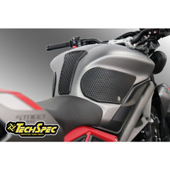 TechSpec TechSpec SnakeSkin Tank Grips – Triumph Street Triple S/R/RS & Daytona 675 (2013–2022) + Free Center Tank Protector 2