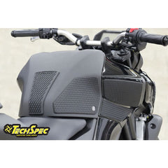 TechSpec Yamaha MT-03 (2020-Current) SnakeSkin Tank Grips: Free Center Tank Protector 11 Included