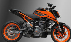 TechSpec KTM SUPER DUKE 200 Half Tank (2020 - CURRENT) KTM Duke 390 (2017-Current) Snake Skin Tank Grips: Free Center Tank Protector Included