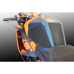 TechSpec KTM RC 390 (2021 - Current) Snake Skin Tank Grips: Free Center Tank Protector Included
