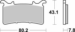 SBS Brake Pads Sinter Front B985RST BMW S1000RR Nissin Caliper