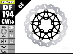 Galfer Kawasaki ZH2 / R / SX Front Brake 330mm Floating Rotor (Right Side Only) (2020-)