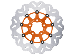 Galfer Harley Davidson Dyna Wide Glide Front Brake Billet Floating 300mm Rotor (Orange) (10-17)