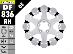 Galfer Harley Davidson Road King Rear Brake Skull Rotor (16-19)
