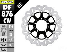 Galfer Triumph Daytona 675/R Front Brake 310mm Floating Rotor (06-12)