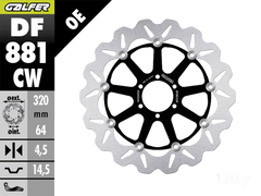 Galfer Ducati 998 R Front Brake 320mm Floating Rotor