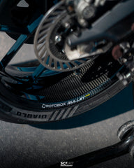 mounted on bike rotobox bullet pro in gloss clear