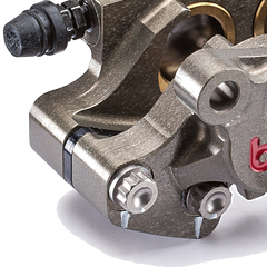 Brembo Caliper P4.24 2(Thicker Disc 8mm) Billet 2-Piece 64mm Rear HA