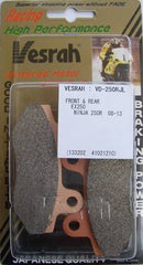 Vesrah Brake Pads VD-250 RJL Ninja 250R 08-12