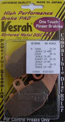 Vesrah Rear Brake Pads VD-434JL Kawasaki ZX6R 07-18