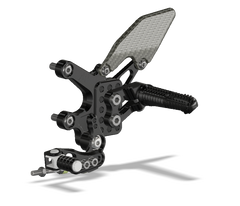 ATTACK PERFORMANCE REAR SET KIT, APRILIA RSV4 17- , TUONO 17- , BLACK