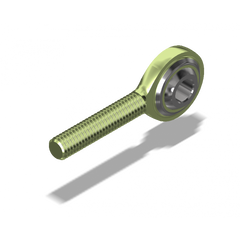ATTACK PERFORMANCE METRIC SPHERICAL ROD END, LEFT HAND THREAD, MALE, 6X1.0