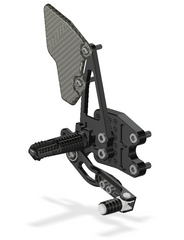 ATTACK PERFORMANCE REAR SET KIT, GSXR1000 07-08, BLACK