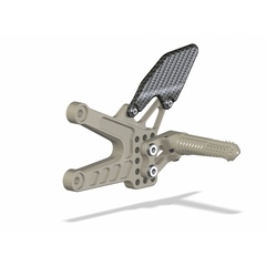 ATTACK PERFORMANCE REAR SET KIT, YAM R6 06- , AERO HARD (CARBON HEEL GUARDS)