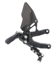 ATTACK PERFORMANCE REAR SET KIT, TRIUMPH 675 06- , BLACK
