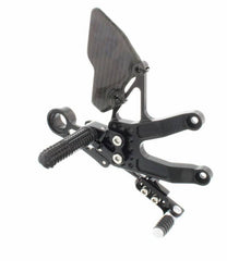ATTACK PERFORMANCE REAR SET KIT, TRIUMPH 675 13- , BLACK