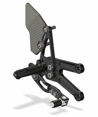 ATTACK PERFORMANCE REAR SET KIT, ZX10R, 06-10, BLACK