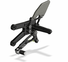 ATTACK PERFORMANCE REAR SET KIT, ZX10R, 06-10, BLACK