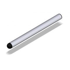 ATTACK PERFORMANCE HANDLE BAR TUBE WITH ENDS, 260MM, SILVER