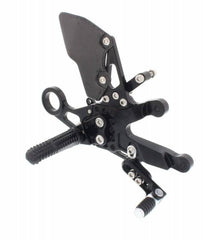 ATTACK PERFORMANCE REAR SET KIT WITH SHIFT LEVER, BMW S1000RR, 2015- , BLACK 360 View