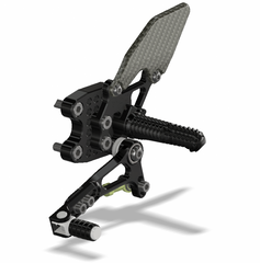 ATTACK PERFORMANCE REAR SET KIT, GSXR1000 05-06, BLACK