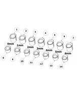 ATTACK PERFORMANCE TRIPLE CLAMP KIT, GP, ZX-10 16-, BLACK (REPLACEMENT PARTS)