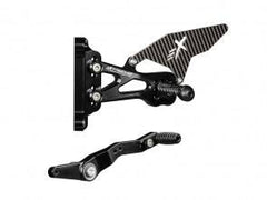 Extreme Components Rearset BMW S1000RR 20-21 STD/GP black w carbon