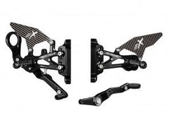 Extreme Components Rearset BMW S1000RR 20-21 STD/GP black w carbon