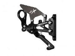 Extreme Components Rearset BMW S1000RR 20-21 STD/GP black w carbon