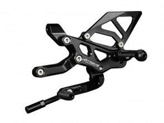 Extreme Components rearset V4 & streetfighter STD/GP black w alum heel