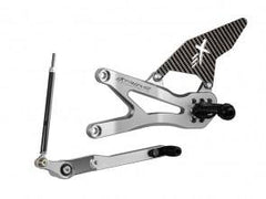 Extreme Components Rearsets CBR1000RRR 2020 GP silver w carbon heel