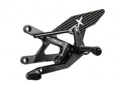 Extreme Components GP EVO rearsets ZX10R 16-20 GP shift black w carbon