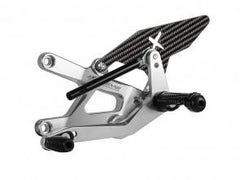 Extreme Components rearsets ZX10R 16-21 GP Shift silver w carbon guard