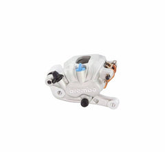 Brembo Caliper, PF 2x24mm, w/ pads BRM11E HH, Off-Road, Floating w/ Bracket, Cast 2-Piece, Left, Front, Silver