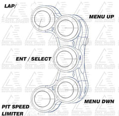 APX Racing FIVE BUTTON RACE SWITCH KAWASAKI ZX-10R KIT ECU