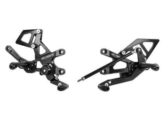 Extreme Components Rearsets RSV4 09-16 GP shift black with alum heel