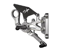Extreme Components Rearset BMW S1000RR 20-21 STD/GP silver w carbon