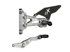 Extreme Components Rearset BMW S1000RR 20-21 STD/GP silver w carbon