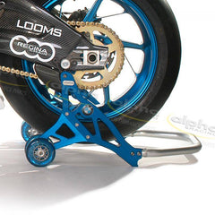 Alpha Racing Rear stand aluminum, blue