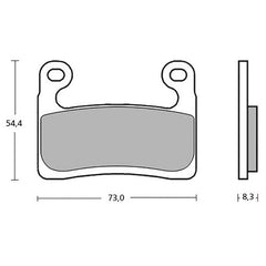 Alpha Racing Brake pad set Brembo Z04, front BMW S1000RR 2019-2021