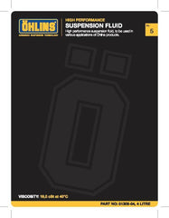 Ohlins Front Fork Fluid R&T 4 Liter 01309-04