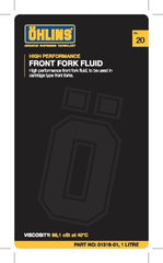 Ohlins Front Fork Fluid #20 1 Liter 01316-01