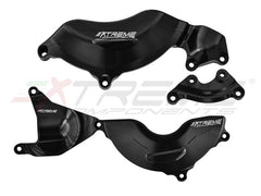ENGINE PROTECTORS IN ALUMINIUM FULLY WHOLE BILLET WITH 3D MACHINING 3 PIECES FOR APRILIA RS660 / TUONO 660 (2020/2023) (ALTERNATOR + CLUTCH + WATER PUMP)