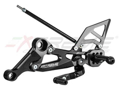 Extreme Components GP EVO Rearsets Kit STD And Reverse Shifting Aluminium Black Heel APRILIA RS660 / TUONO 660 (2020/2022)