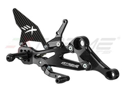 Extreme Components GP EVO Rearsets Kit STD And Reverse Shifting Carbon Fiber Black Heel APRILIA RS660 / TUONO 660 (2020/2022)