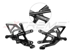 Extreme Components GP EVO Rearsets Kit Reverse Shifting Aluminium Black Heel KAWASAKI ZX 10 R (2016/2022)